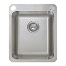 ABEY SINGLE BOWL LAUNDRY SINK WITH DUAL BYPASS STAINLESS STEEL 406MM