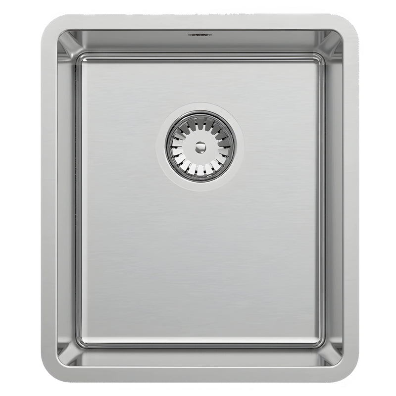 ABEY LUCIA SINGLE BOWL KITCHEN SINK STAINLESS STEEL 380MM