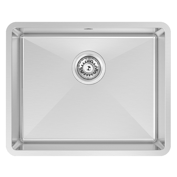 ABEY LUCIA LARGE SINGLE BOWL KITCHEN SINK STAINLESS STEEL 540MM