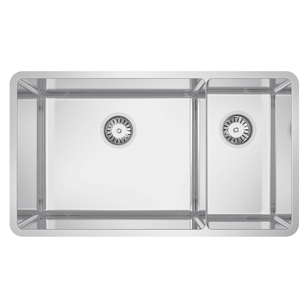 ABEY LUCIA 1 & 3/4 DOUBLE BOWL KITCHEN SINK STAINLESS STEEL 769MM