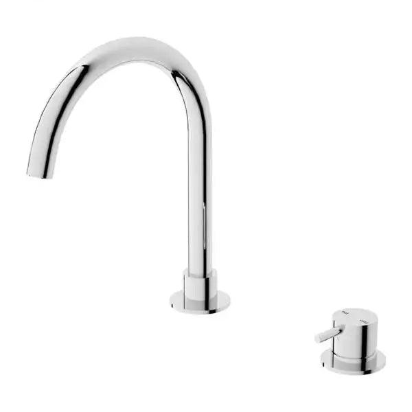 NERO MECCA Hob Basin Mixer Round Swivel Spout