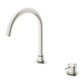 NERO MECCA Hob Basin Mixer Round Swivel Spout