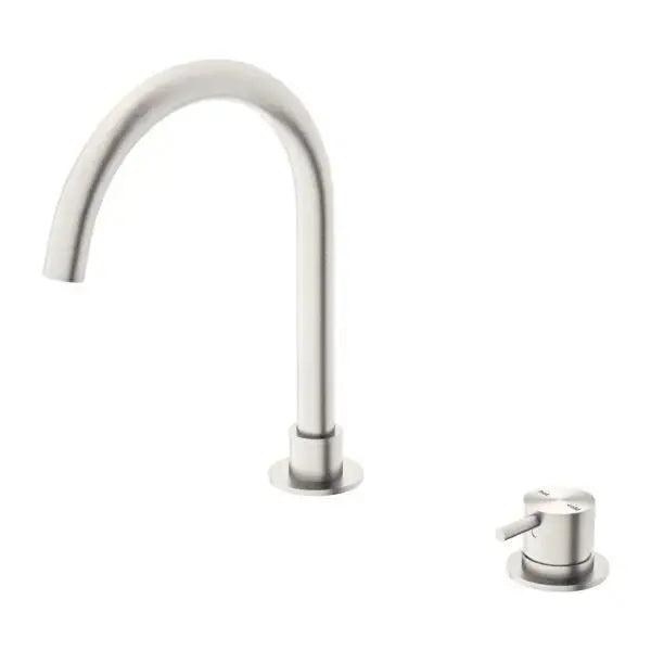NERO MECCA Hob Basin Mixer Round Swivel Spout
