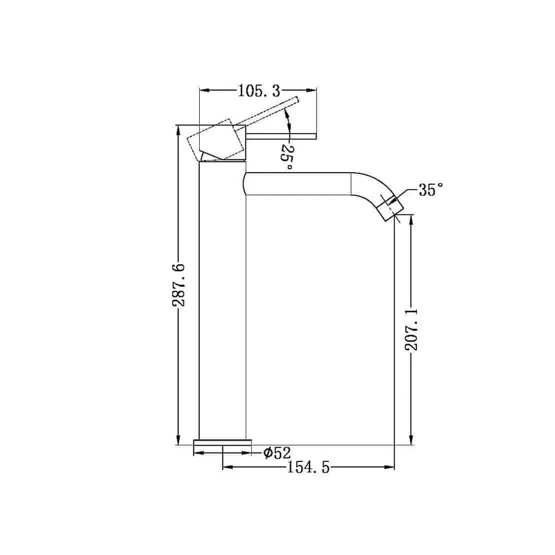 NERO MECCA Tall Basin Mixer