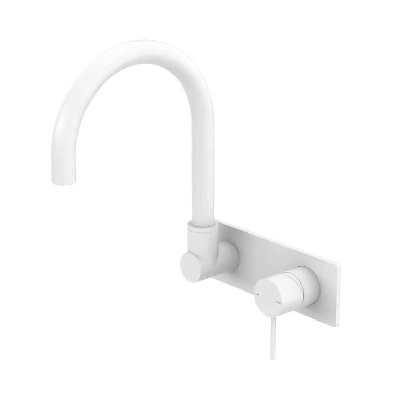NERO MECCA Wall Basin/Bath  Mixer Swivel Spout - Handle Down