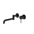 NERO MECCA Wall Basin/Bath Mixers Swivel spout 225mm