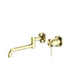 NERO MECCA Wall Basin/Bath Mixers Swivel spout 225mm