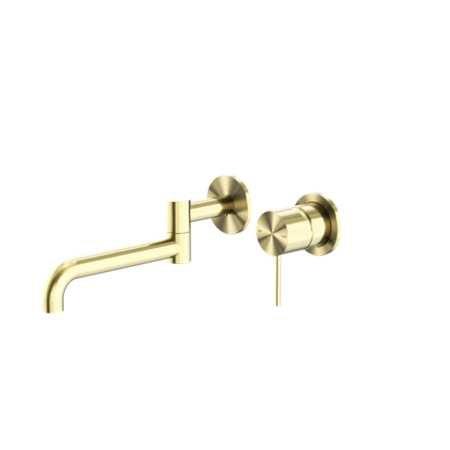 NERO MECCA Wall Basin/Bath Mixers Swivel spout 225mm