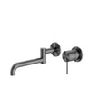 NERO MECCA Wall Basin/Bath Mixers Swivel spout 225mm