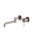 NERO MECCA Wall Basin/Bath Mixers Swivel spout 225mm