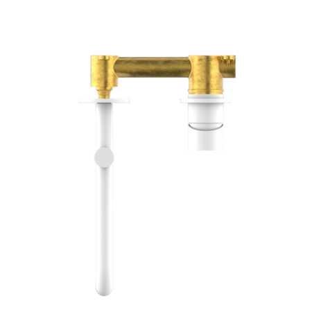 NERO MECCA Wall Basin/Bath Mixers Swivel spout 225mm