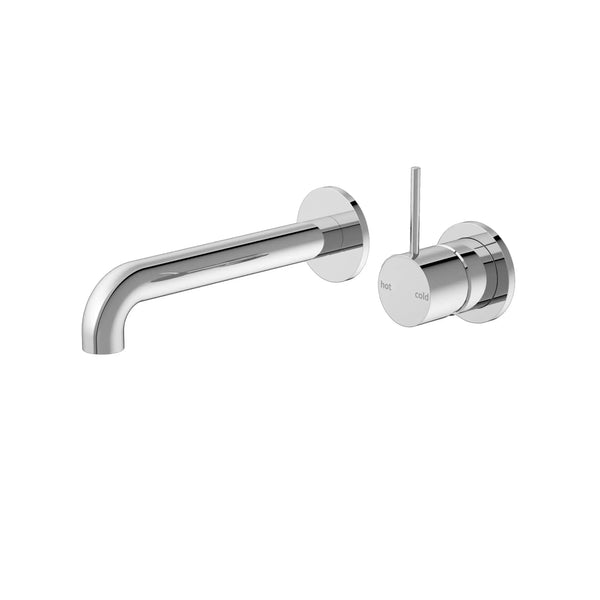 NERO MECCA WALL BASIN/BATH MIXER SEPARATE BACK PLATE HANDLE UP