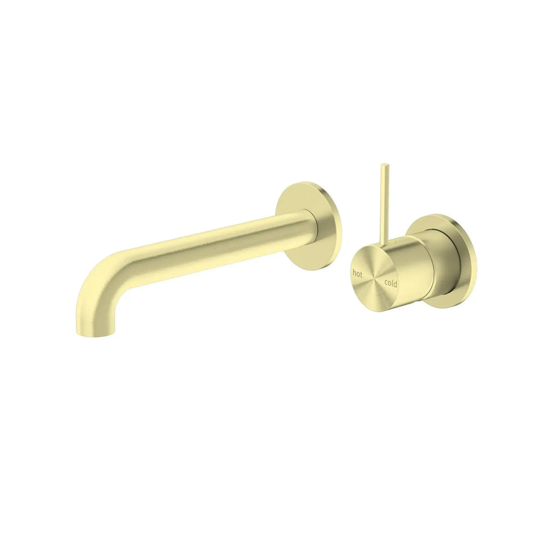NERO MECCA WALL BASIN/BATH MIXER SEPARATE BACK PLATE HANDLE UP