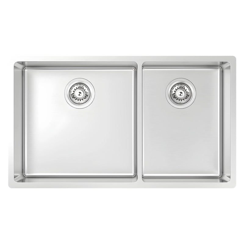 ABEY MONTEGO 1 & 3/4 DOUBLE BOWL KITCHEN SINK STAINLESS STEEL 775MM
