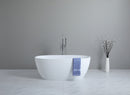 POSEIDON STELLA FREE STANDING BATHTUB MATTE WHITE (AVAILABLE IN 1500MM AND 1700MM)