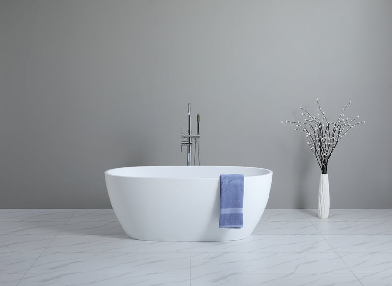 POSEIDON STELLA FREE STANDING BATHTUB MATTE WHITE (AVAILABLE IN 1500MM AND 1700MM)