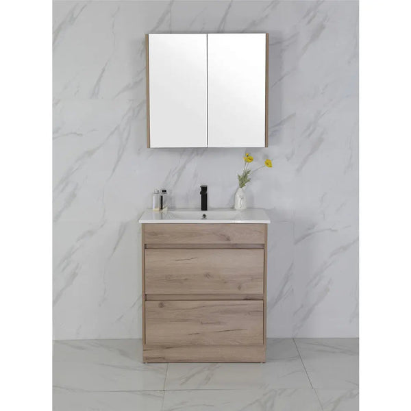 Aulic Max Timber Look Free Standing Vanity 750mm