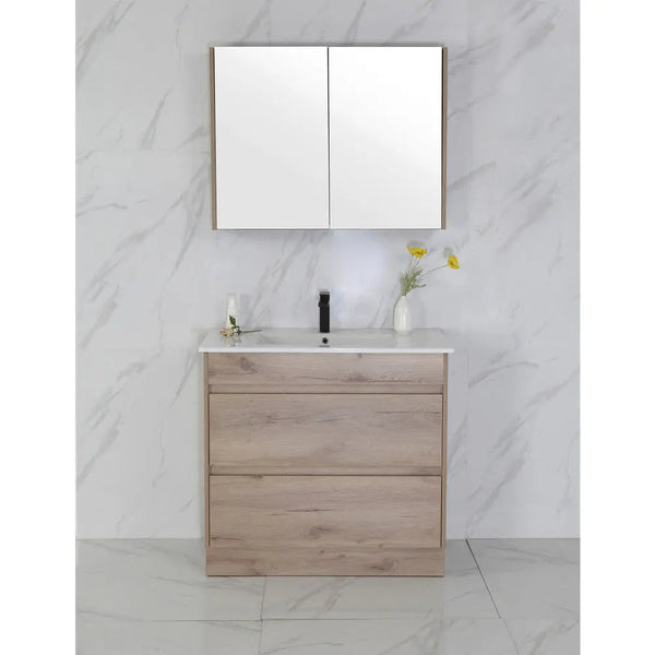 Aulic Max Timber Look Free Standing Vanity 900mm