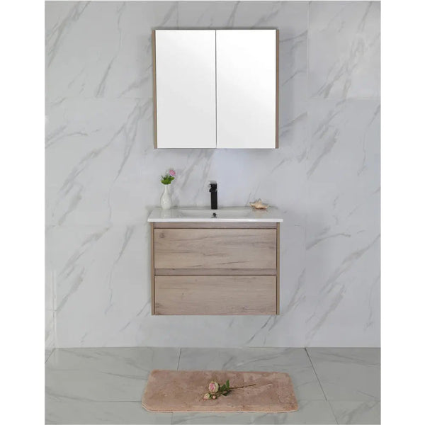 Aulic Max Timber  Look Wall Hung Vanity 750mm
