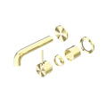 NERO Mecca Wall Basin/Bath Mixer Seperate Back Plate Handle up Trim Kits Only