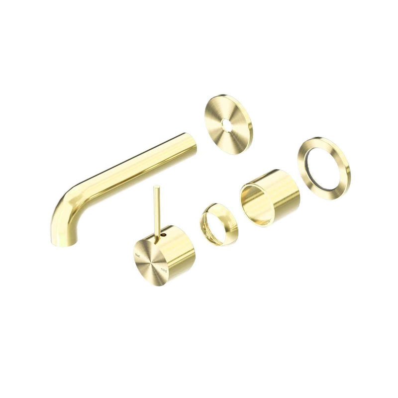 NERO Mecca Wall Basin/Bath Mixer Seperate Back Plate Handle up Trim Kits Only
