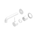 NERO Mecca Wall Basin/Bath Mixer Seperate Back Plate Handle up Trim Kits Only