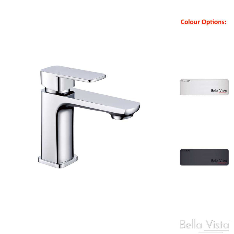 Bella Vista Mia Basin Mixer - Chrome / Matte Black