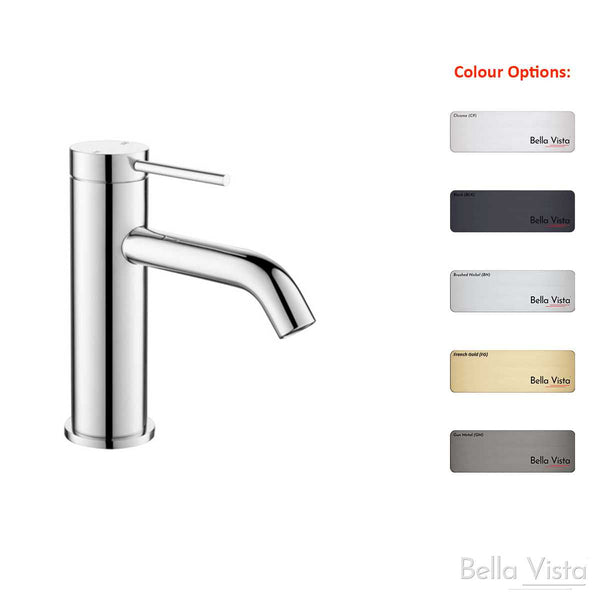 Bella Vista Mica Basin Mixer - Chrome, Black, Brushed Nickel, Gunmetal, French Gold