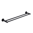Bella Vista Mica Matte Black Double Towel Rail - 600mm