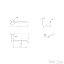 Bella Vista Mica Matte Black Toilet Paper Holder