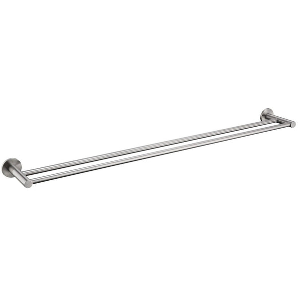 Bella Vista Mica Brushed Nickel Double Towel Rail - 800mm