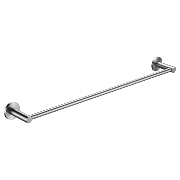 Bella Vista Mica Brushed Nickel Single Towel Rail - 800mm