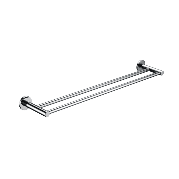 Bella Vista Mica Chrome Double Towel Rail - 600mm