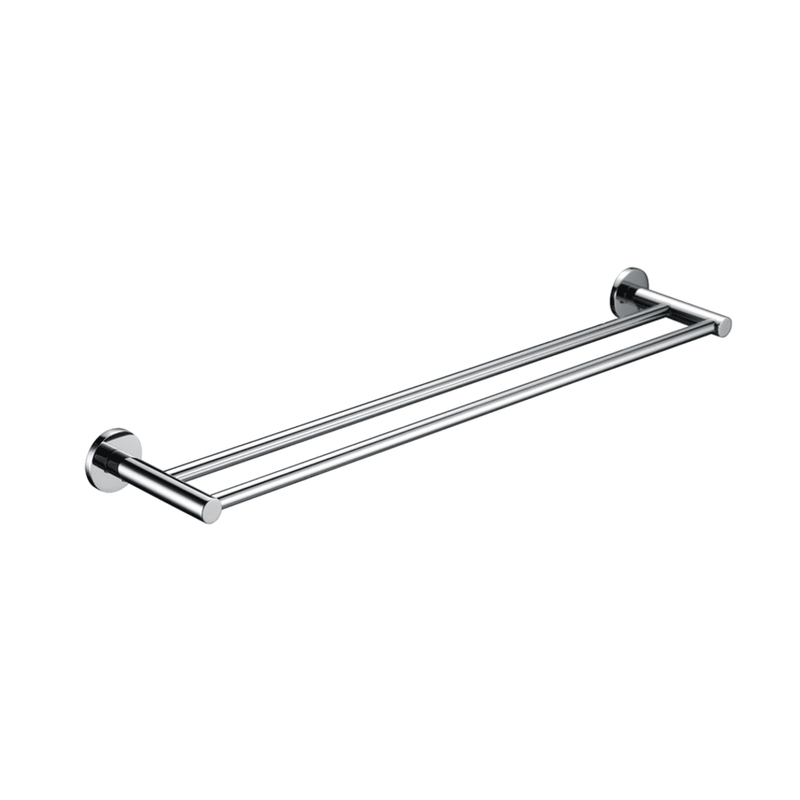Bella Vista Mica Chrome Double Towel Rail - 600mm