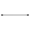 Bella Vista Mica Fluted Matte Black Double Towel Rail - 800mm