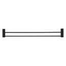 Bella Vista Mica Fluted Matte Black Double Towel Rail - 800mm