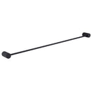 Bella Vista Mica Fluted Matte Black Single Towel Rail - 800mm
