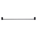 Bella Vista Mica Fluted Matte Black Single Towel Rail - 800mm