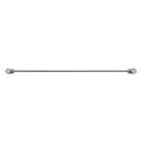 Bella Vista Mica Fluted Brushed Nickel Double Towel Rail - 800mm