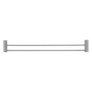 Bella Vista Mica Fluted Brushed Nickel Double Towel Rail - 800mm
