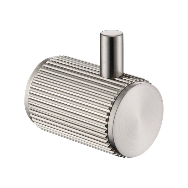 Bella Vista Mica Fluted Brushed Nickel Robe Hook