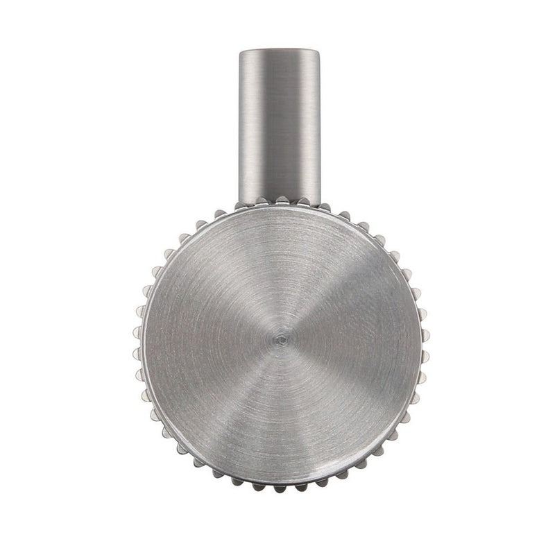 Bella Vista Mica Fluted Brushed Nickel Robe Hook