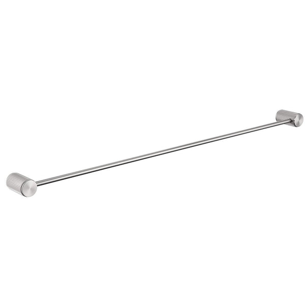 Bella Vista Mica Fluted Brushed Nickel Single Towel Rail - 800mm