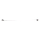 Bella Vista Mica Fluted Brushed Nickel Single Towel Rail - 800mm