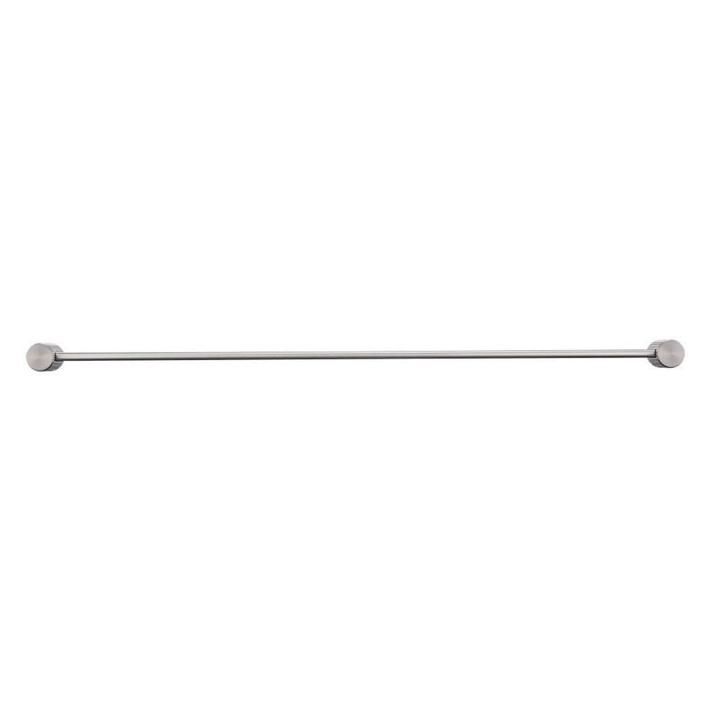 Bella Vista Mica Fluted Brushed Nickel Single Towel Rail - 800mm