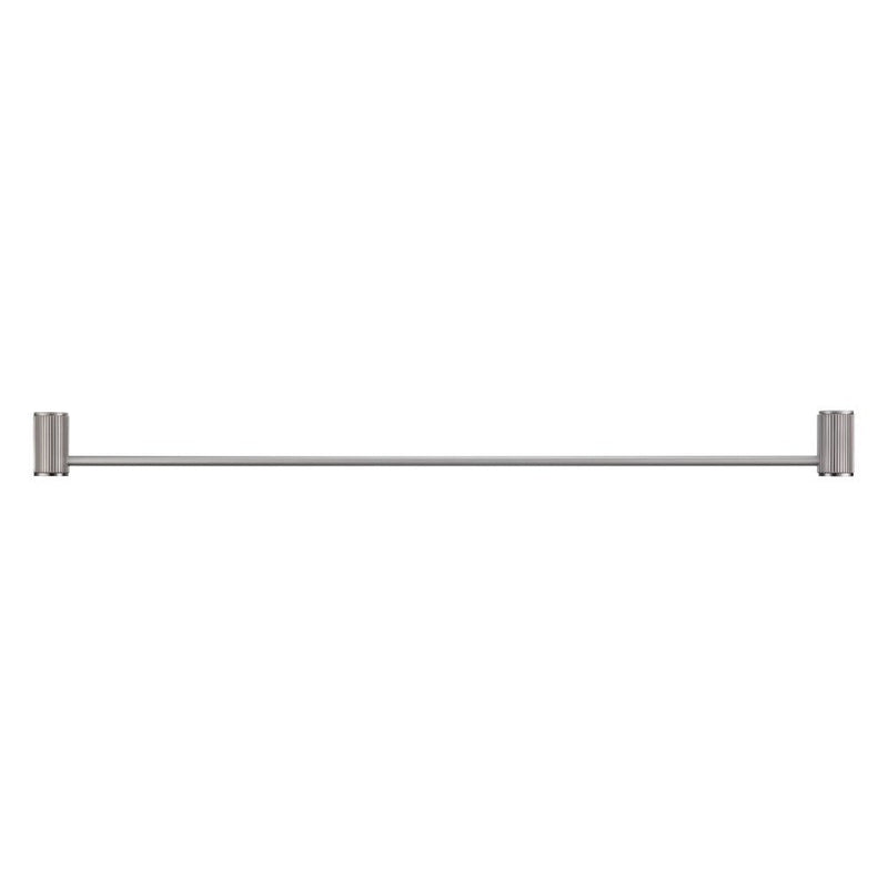 Bella Vista Mica Fluted Brushed Nickel Single Towel Rail - 800mm