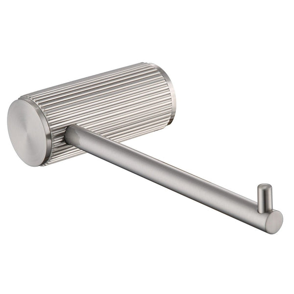 Bella Vista Mica Fluted Brushed Nickel Toilet Paper Holder