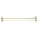 Bella Vista Mica Fluted French Gold Double Towel Rail - 800mm