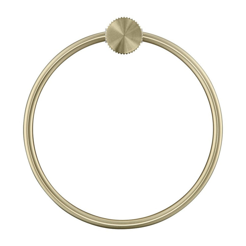 Bella Vista Mica Fluted French Gold Towel Ring