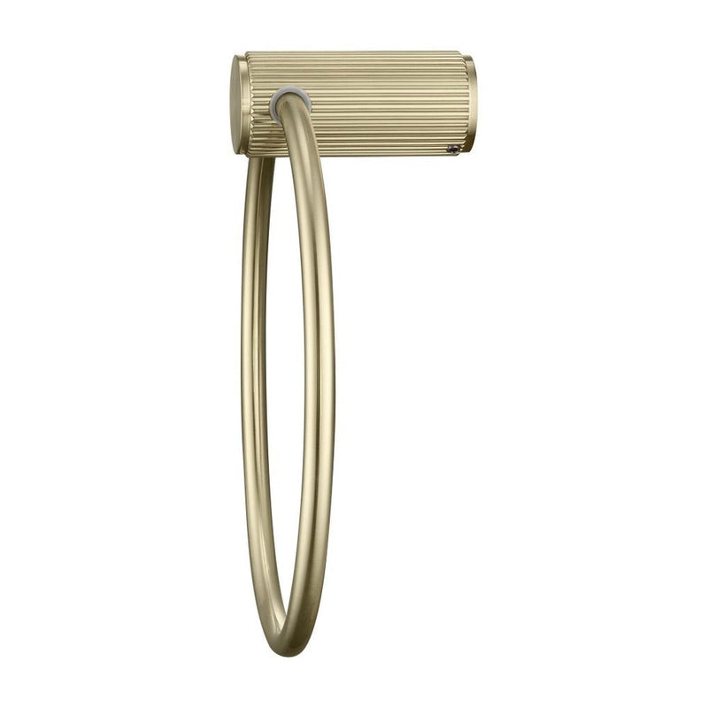 Bella Vista Mica Fluted French Gold Towel Ring